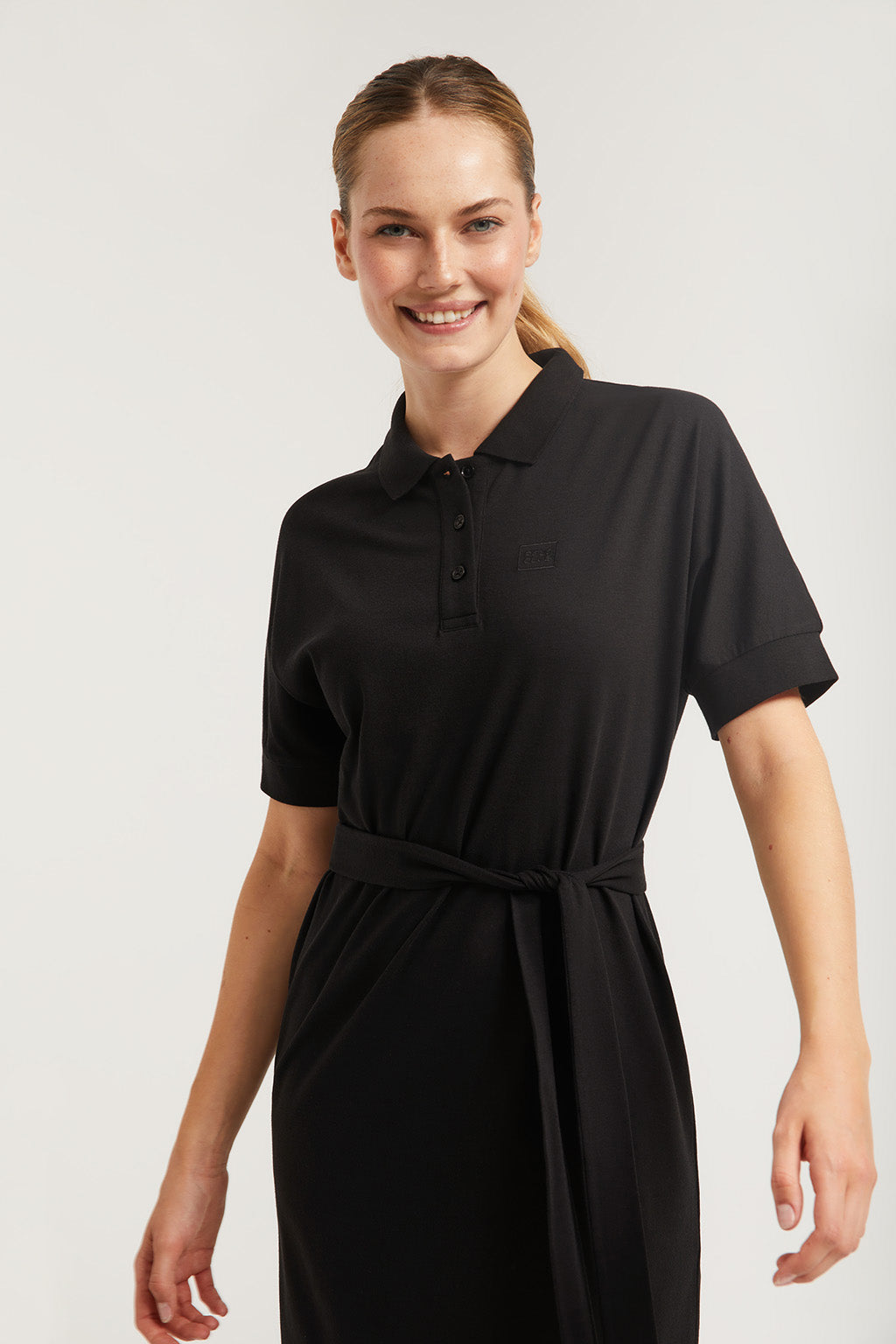 Vestido best sale polo negro