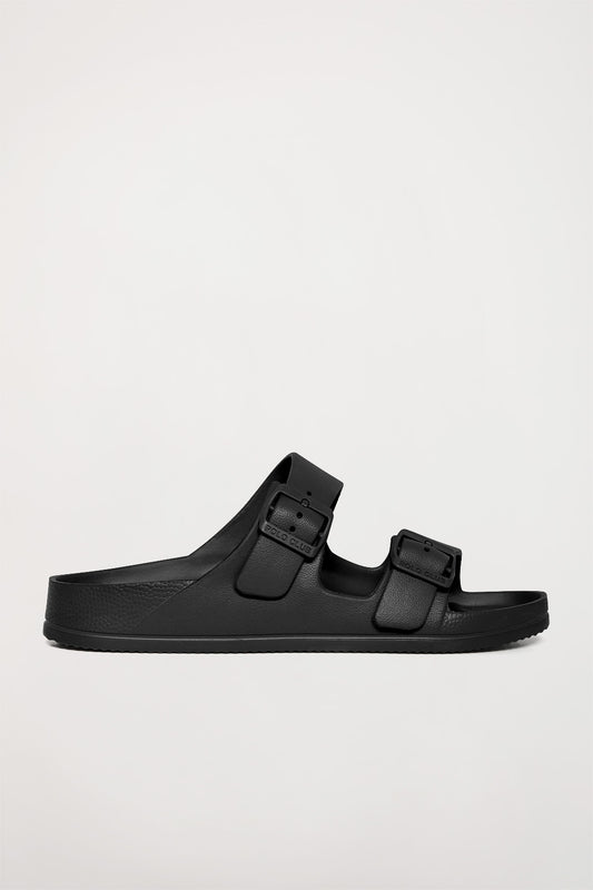 Chinelo bio preto para homem com fivelas