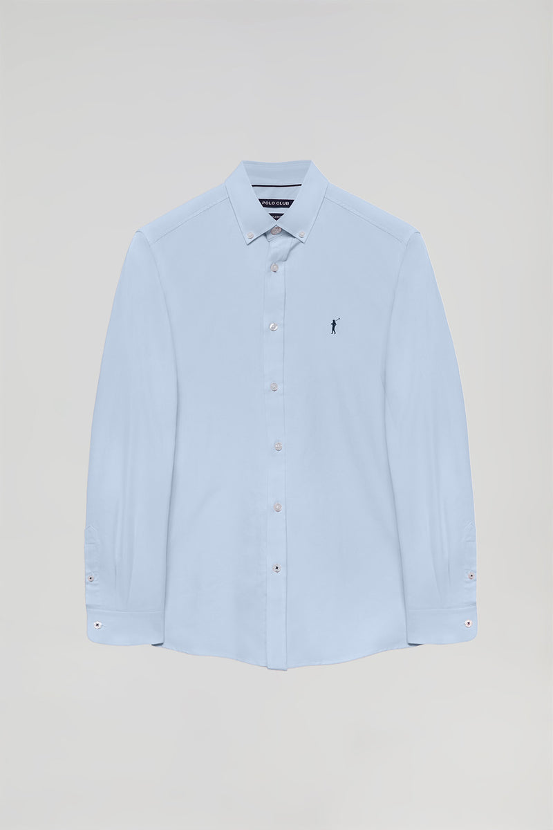 CAMISA OXFORD - Azul-celeste