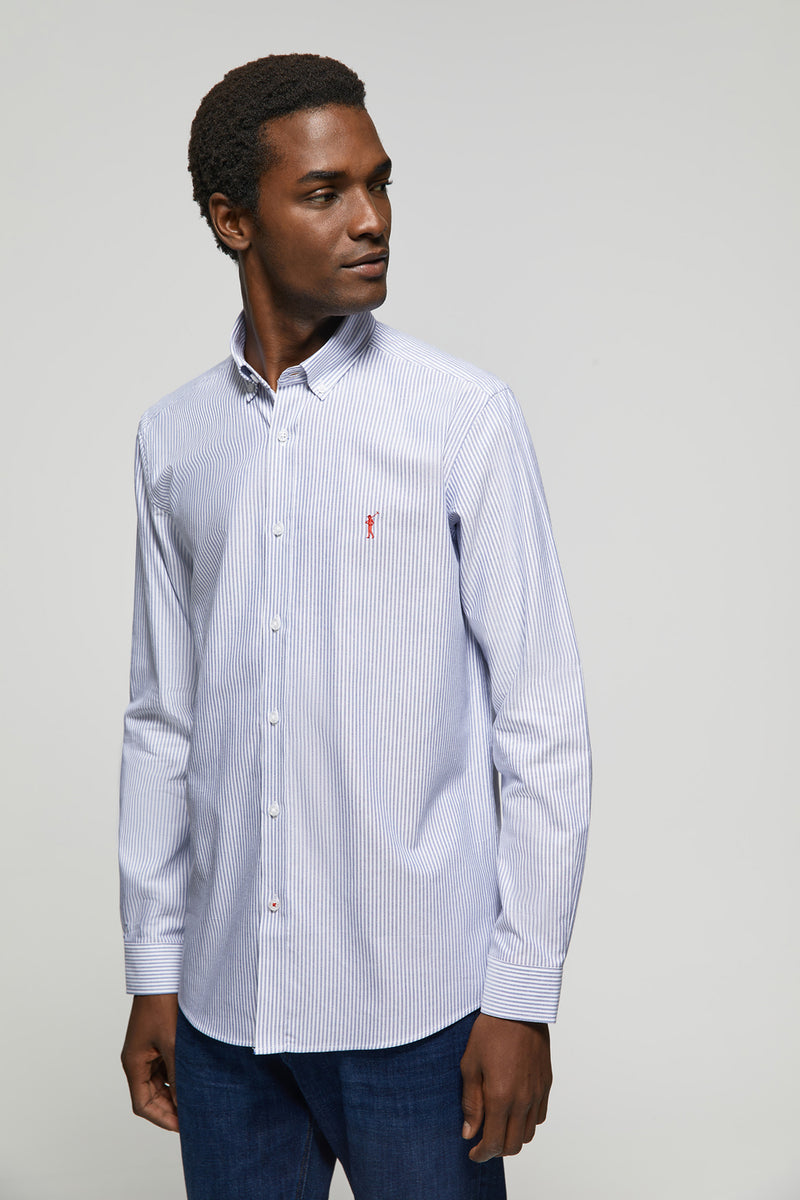 CAMISA OXFORD - Azul-celeste