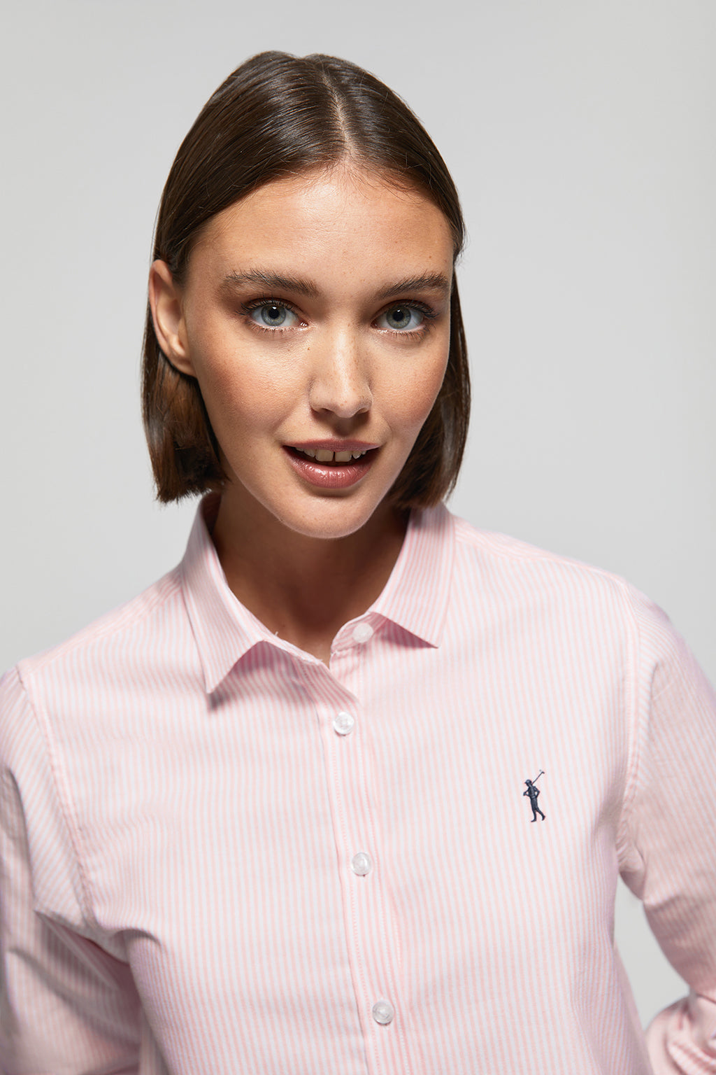 Camisa rosa discount ralph lauren mujer