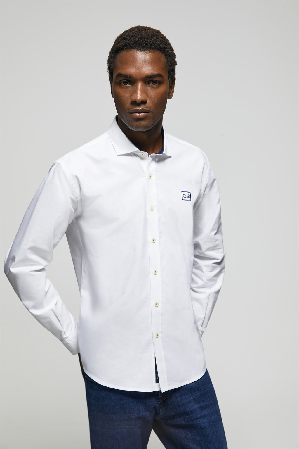 Camisa blanca store slim fit