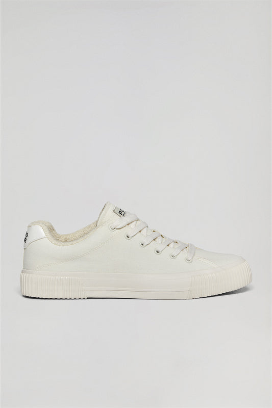 White Habana canvas women trainers with Polo Club details