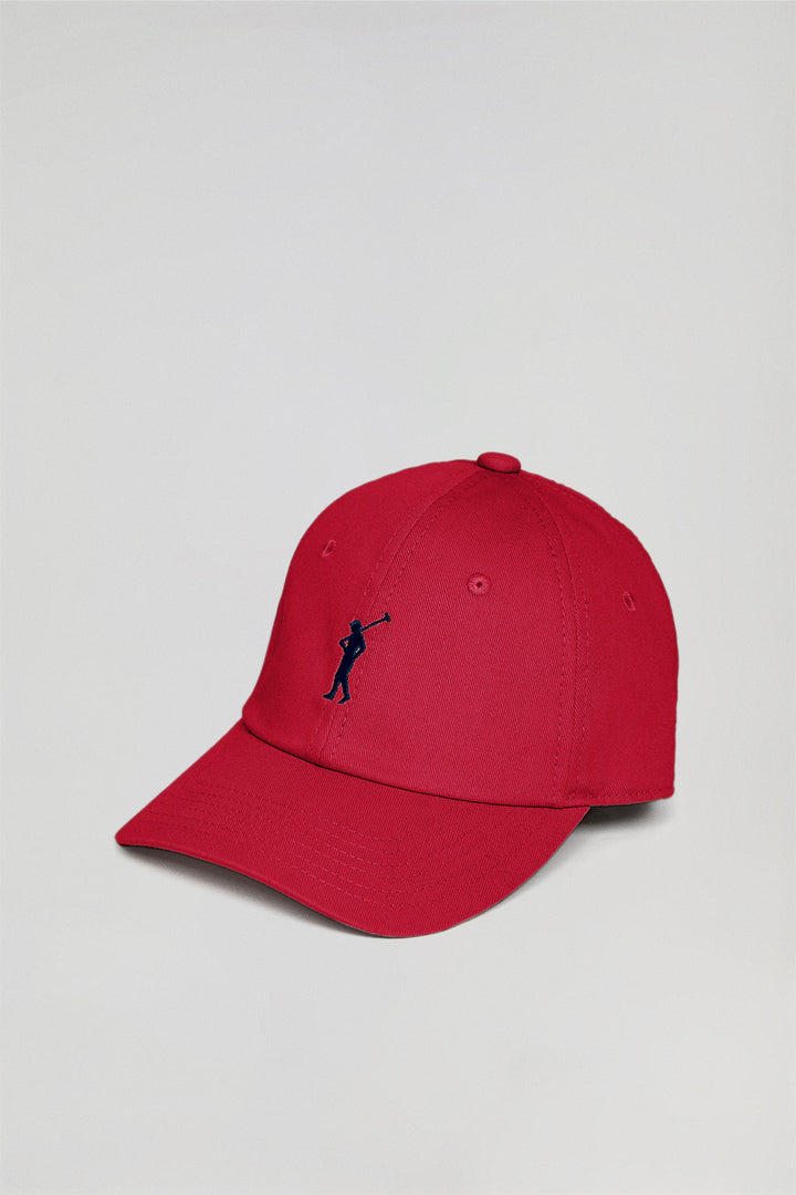 Gorra infantil roja con logo bordado Rigby Go