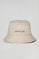 Sombrero bucket beige con logo bordado minimal Polo Club
