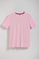 T-shirt Surfer loose fit rosa com logo minimal engomado Polo Club