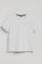 T-shirt Tori boxy fit branca com print engomado Regular Block Polo Club