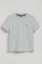 Camiseta Tori boxy fit gris azulada con print engomado Regular Block Polo Club