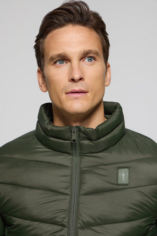 Dark-green ultralight jacket Chase with Rigby Go patch