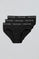 Black briefs with Polo Club detail 3 pack