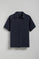 Blue buttonless Pascal polo shirt with Polo Club embroidered logo