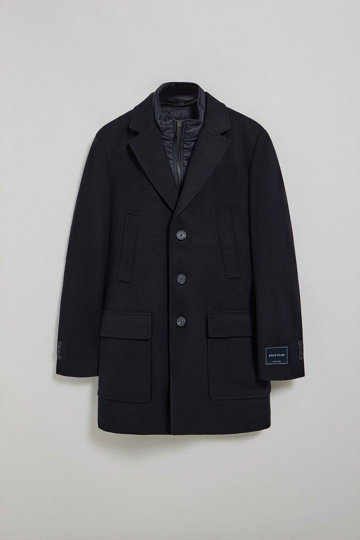 Navy-blue coat Cambridge with Polo Club details