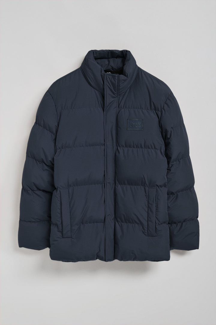 Navy-blue puffer jacket Slope with Polo Club details