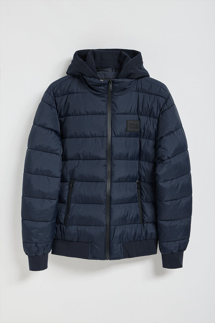 Navy-blue puffer jacket Canyon with Polo Club details