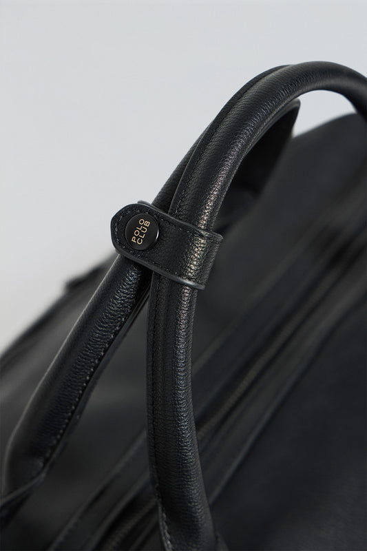 Black bag Kent with zip and Polo Club details