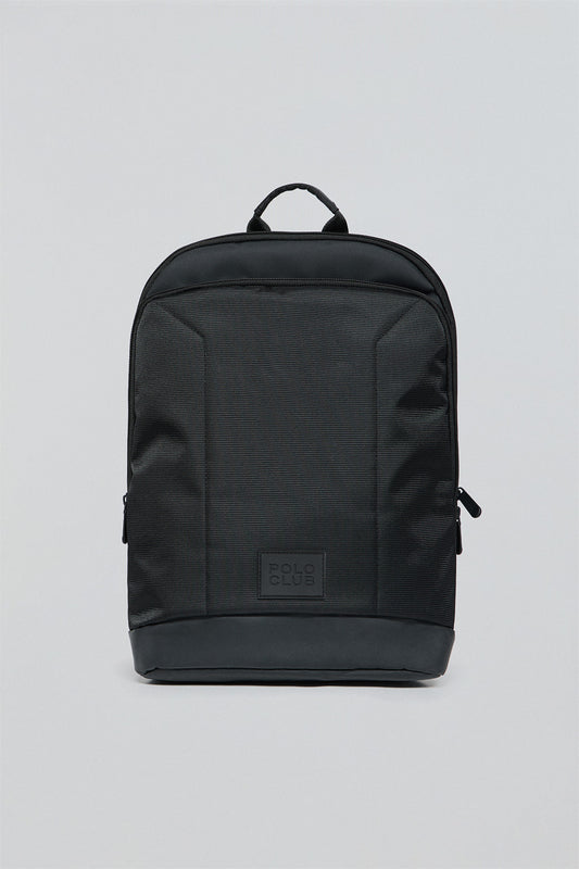 Black backpack Tribeca with Polo Club details