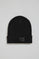 Black wool beanie Vito with Polo Club label