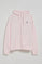 Sudadera rosa de bolsillos con cremallera y capucha con bordado Rigby Go