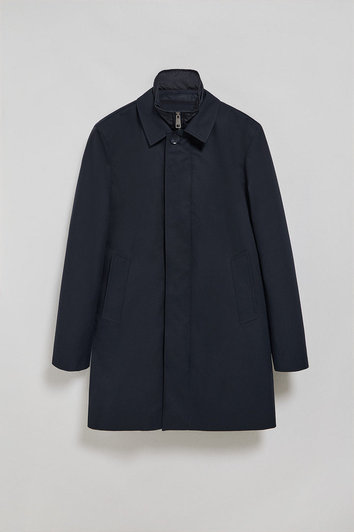 Navy-blue coat Hunter with Polo Club details