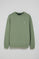 Sudadera verde jade relax de cuello redondo y bordado Rigby Go