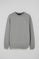 Sudadera gris relax de cuello redondo y bordado Rigby Go